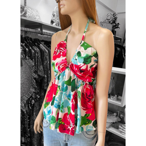 Μπλούζα Floral V Red