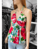 Μπλούζα Floral V Red