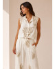 Αμάνικο Πουκάμισο με Χρυσό Κέντημα Boho Style