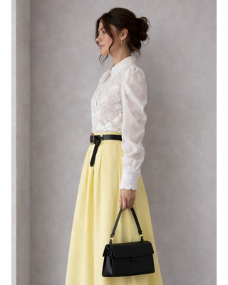 Πουκάμισο με Κεντήματα & Ρομαντικές Λεπτομέρειες White