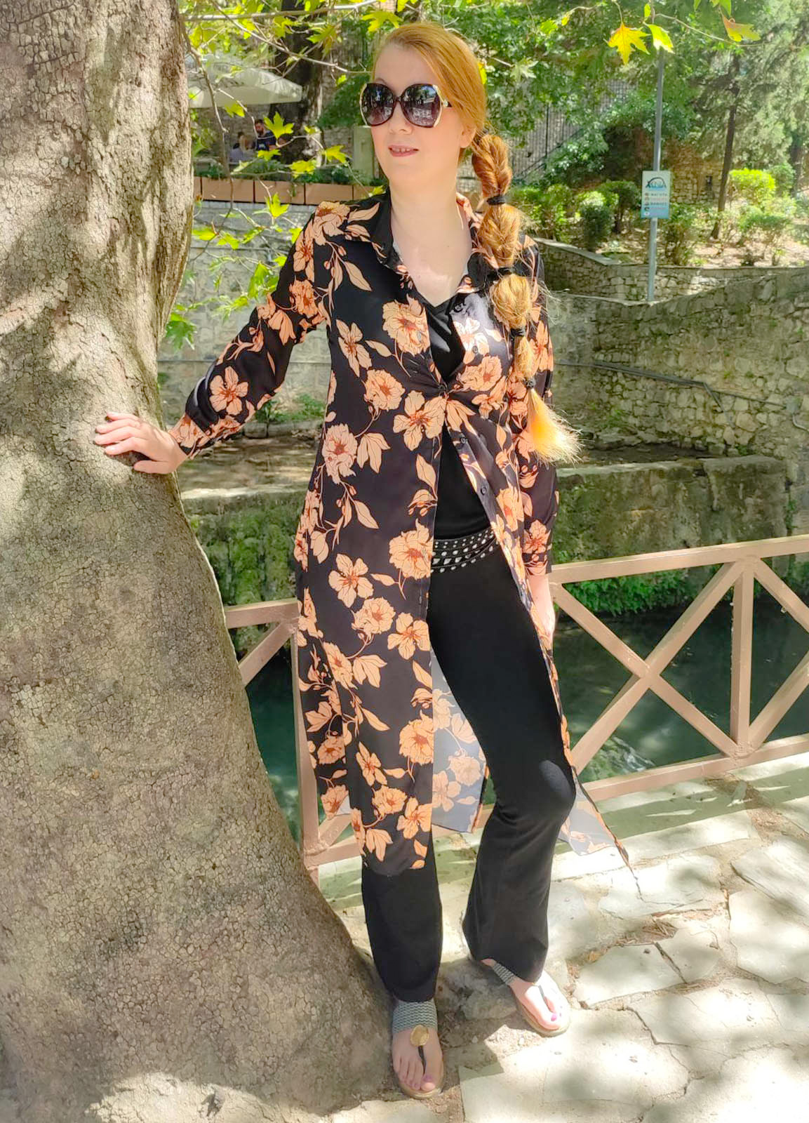 Floral long tunic