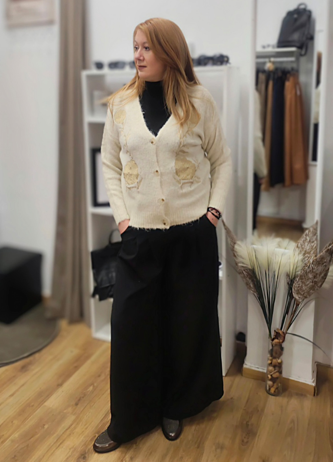 Ζακέτα Πλεκτή Ecru