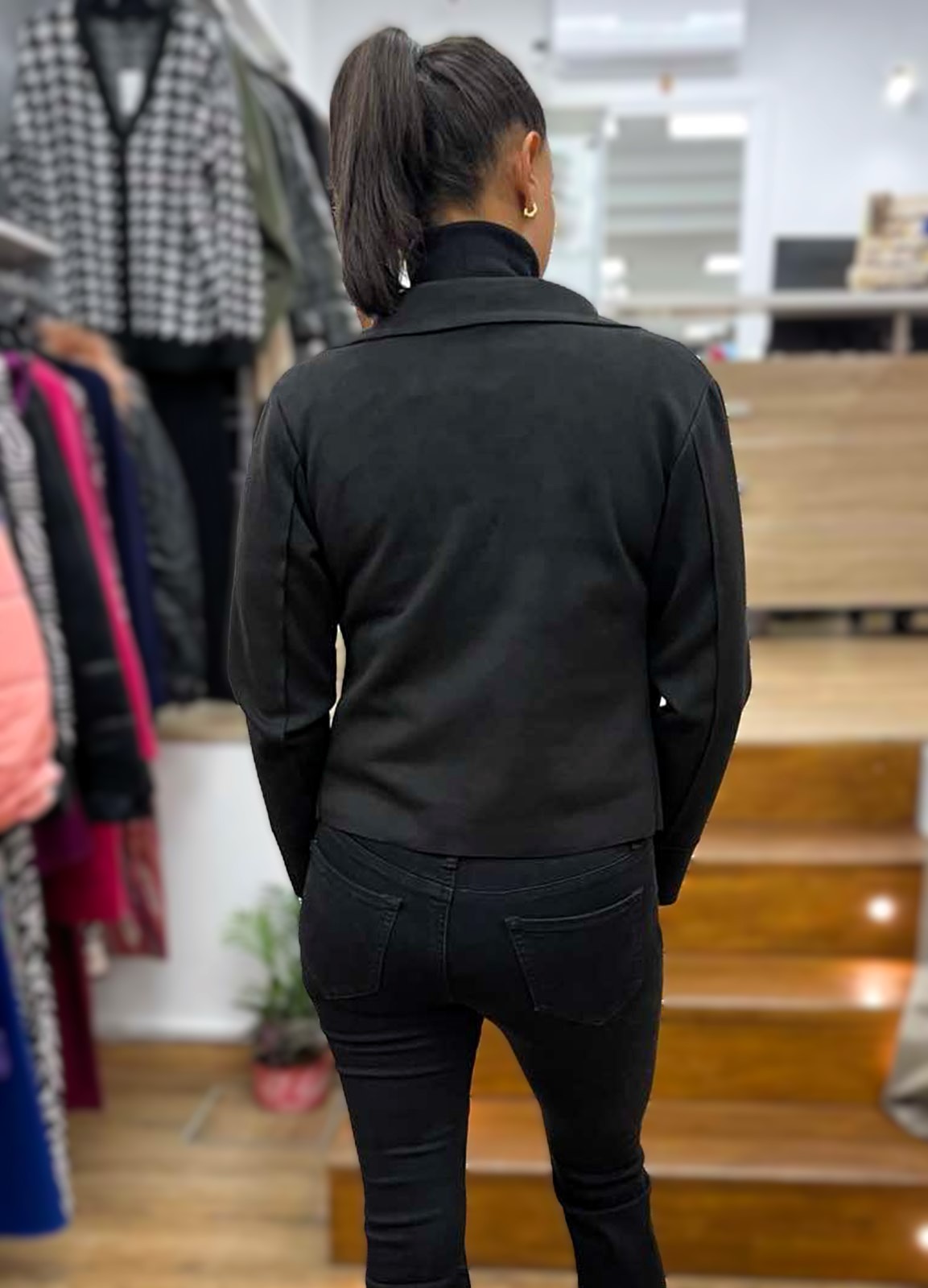 Jacket Alcantara Black