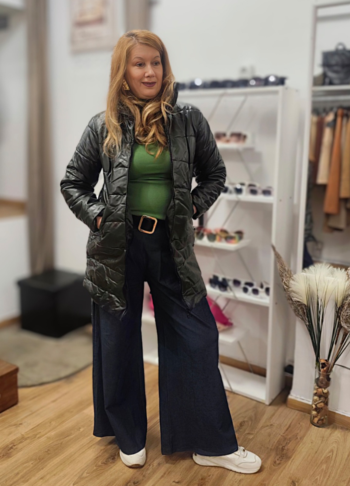 Μπουφάν Μακρύ Green