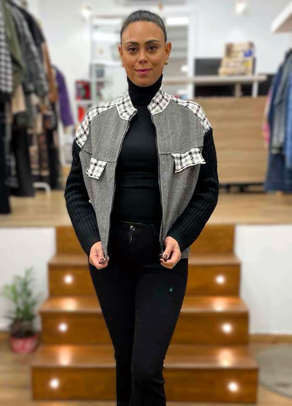 Jacket Black/Grey