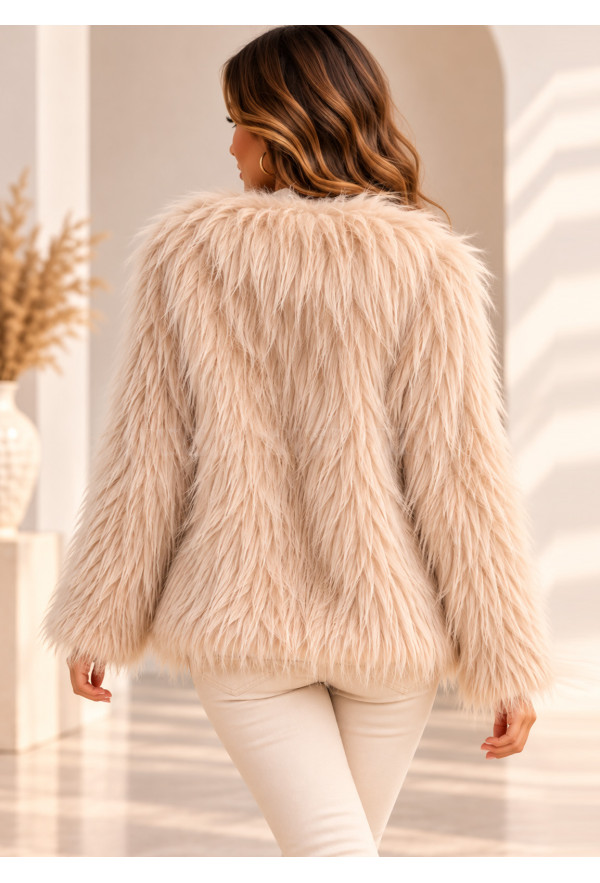 Γούνα Οικολογική Oversized Pink