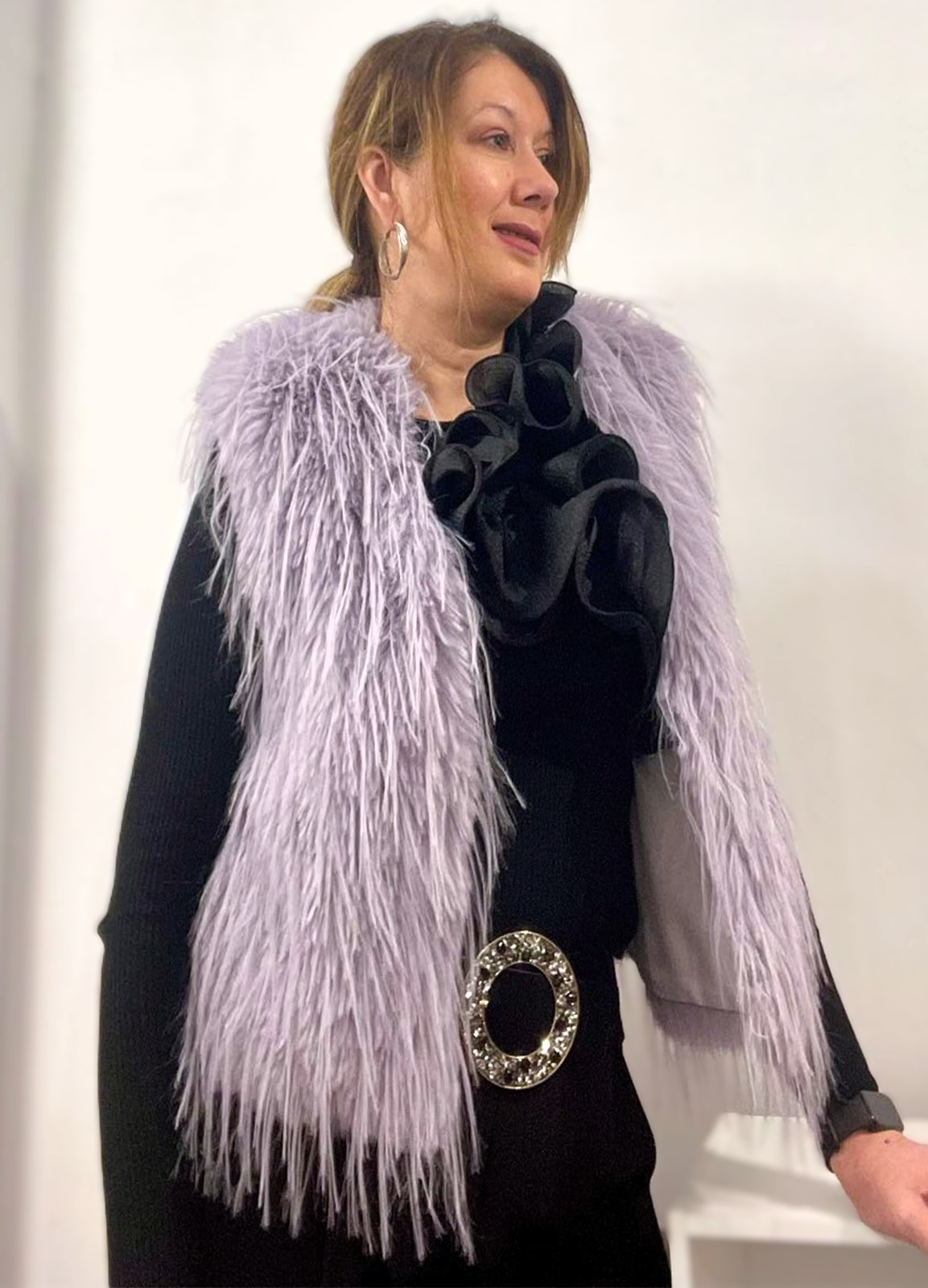 Γούνα Οικολογική Αμάνικη Purple Γούνα Οικολογική Αμάνικη Purple