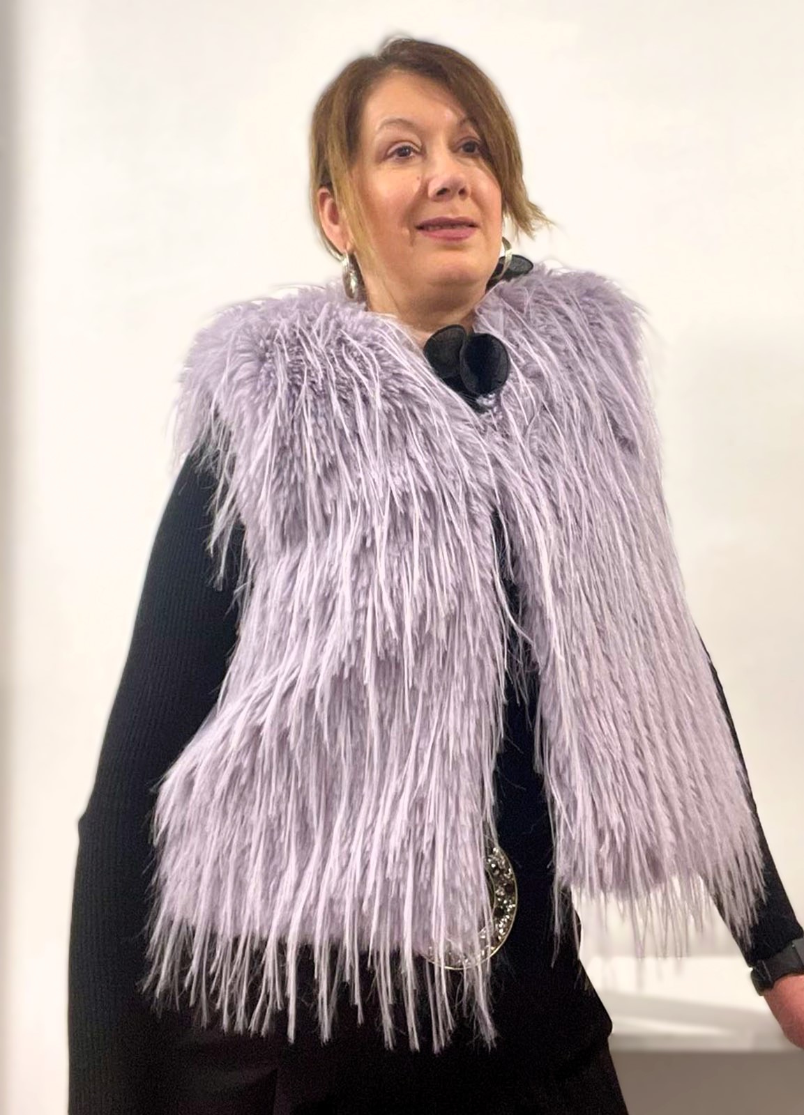 Γούνα Οικολογική Αμάνικη Purple Γούνα Οικολογική Αμάνικη Purple