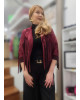 Jacket Αλκαντάρα με Κρόσσια &  Κρυσταλλάκια Στρας