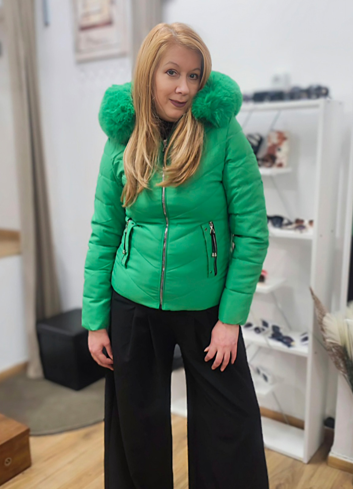 Μπουφάν με Κουκούλα και Eco-Γούνα