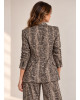 Snake Print Σακάκι με Λαμπερή Όψη