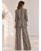 Snake Print Σακάκι με Λαμπερή Όψη