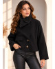 Jacket Oversized με Εντυπωσιακό Μεγάλο Πέτο