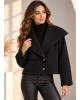 Jacket Oversized με Εντυπωσιακό Μεγάλο Πέτο