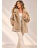 Jacket από Eco Γούνα Camel
