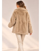 Jacket από Eco Γούνα Camel