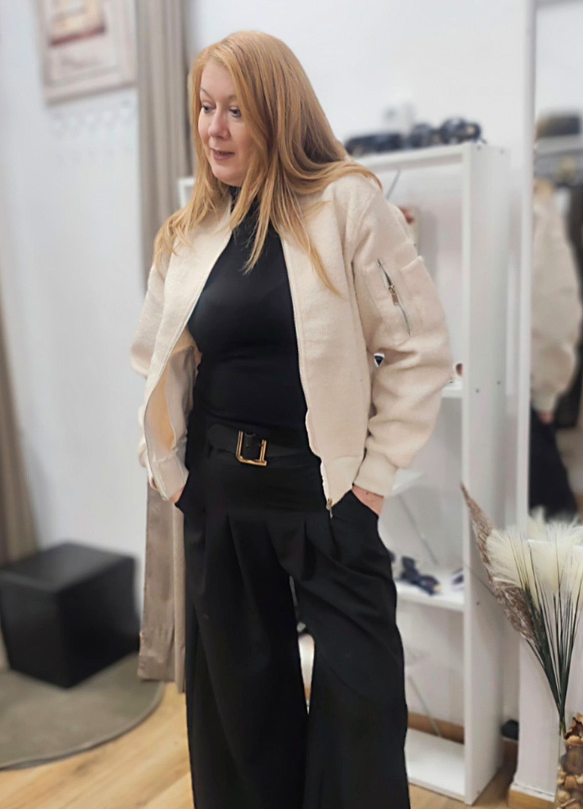 Jacket Μπουκλέ White