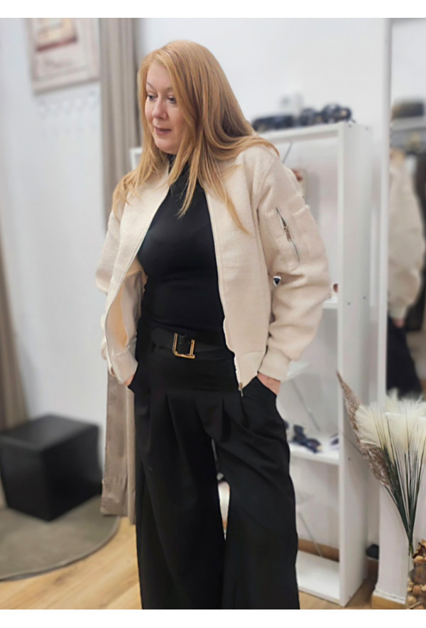 Jacket Μπουκλέ White