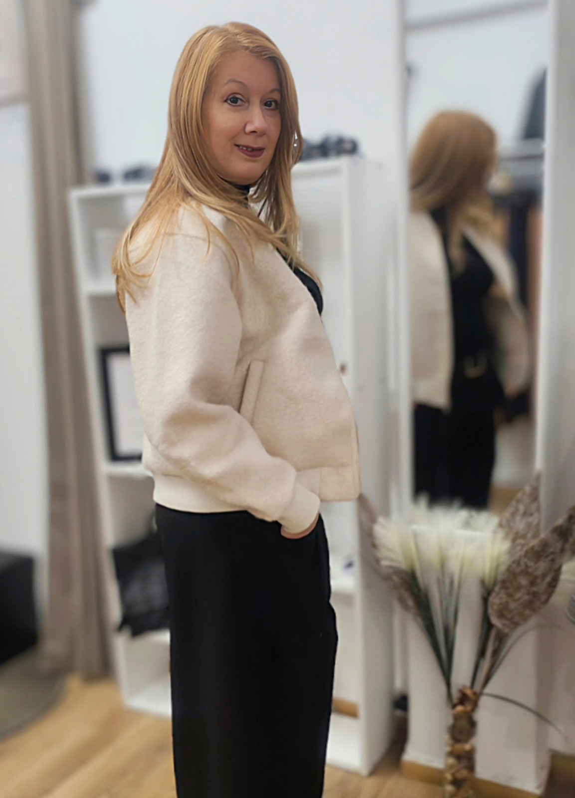 Jacket Μπουκλέ White