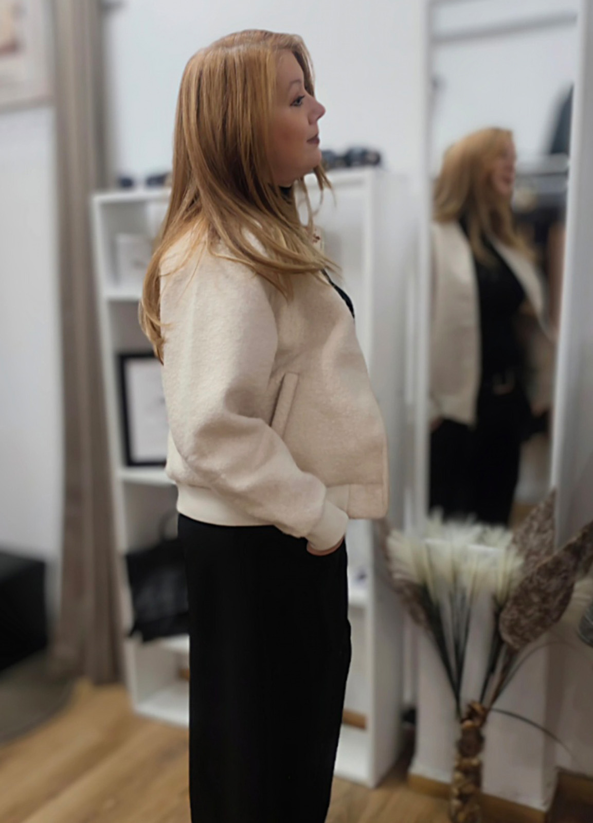 Jacket Μπουκλέ White