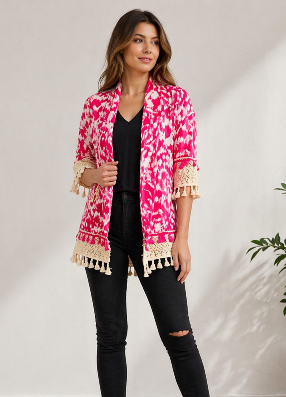 Σακάκι Boho Fuchsia