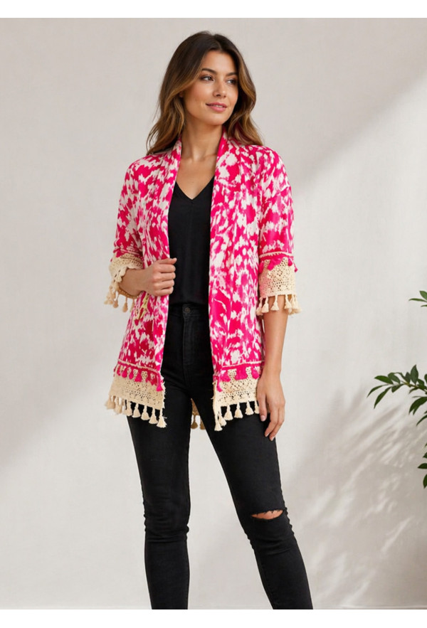 Σακάκι Boho Fuchsia
