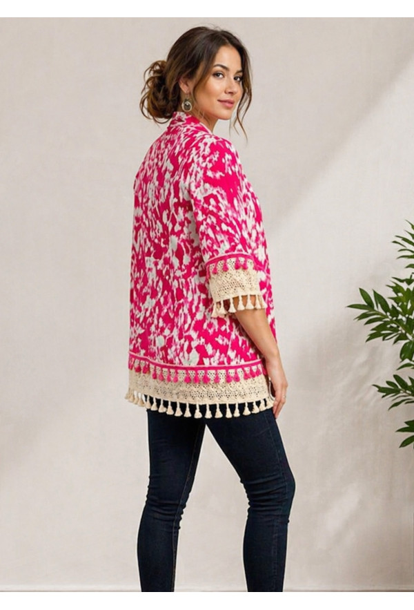 Σακάκι Boho Fuchsia