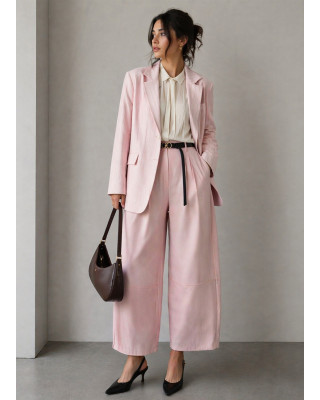 Ροζ Ριγέ Σακάκι 