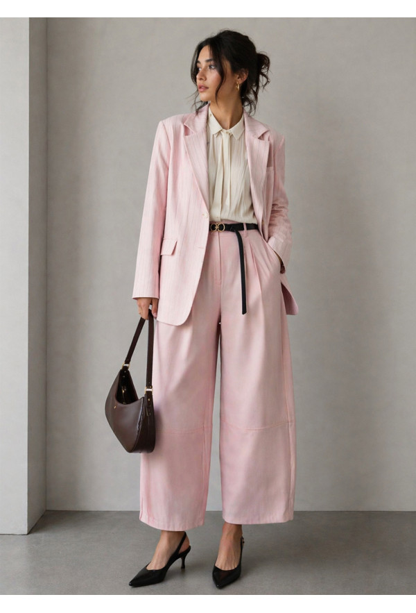  Σακάκι Ριγέ Pink