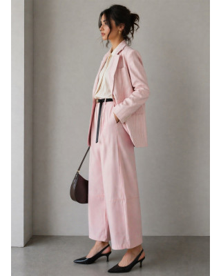 Ροζ Ριγέ Σακάκι 