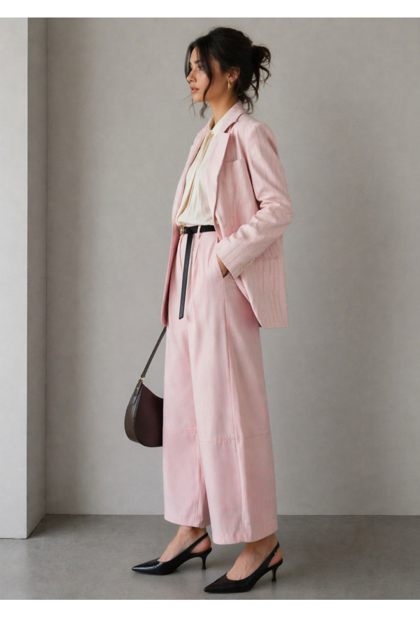  Σακάκι Ριγέ Pink