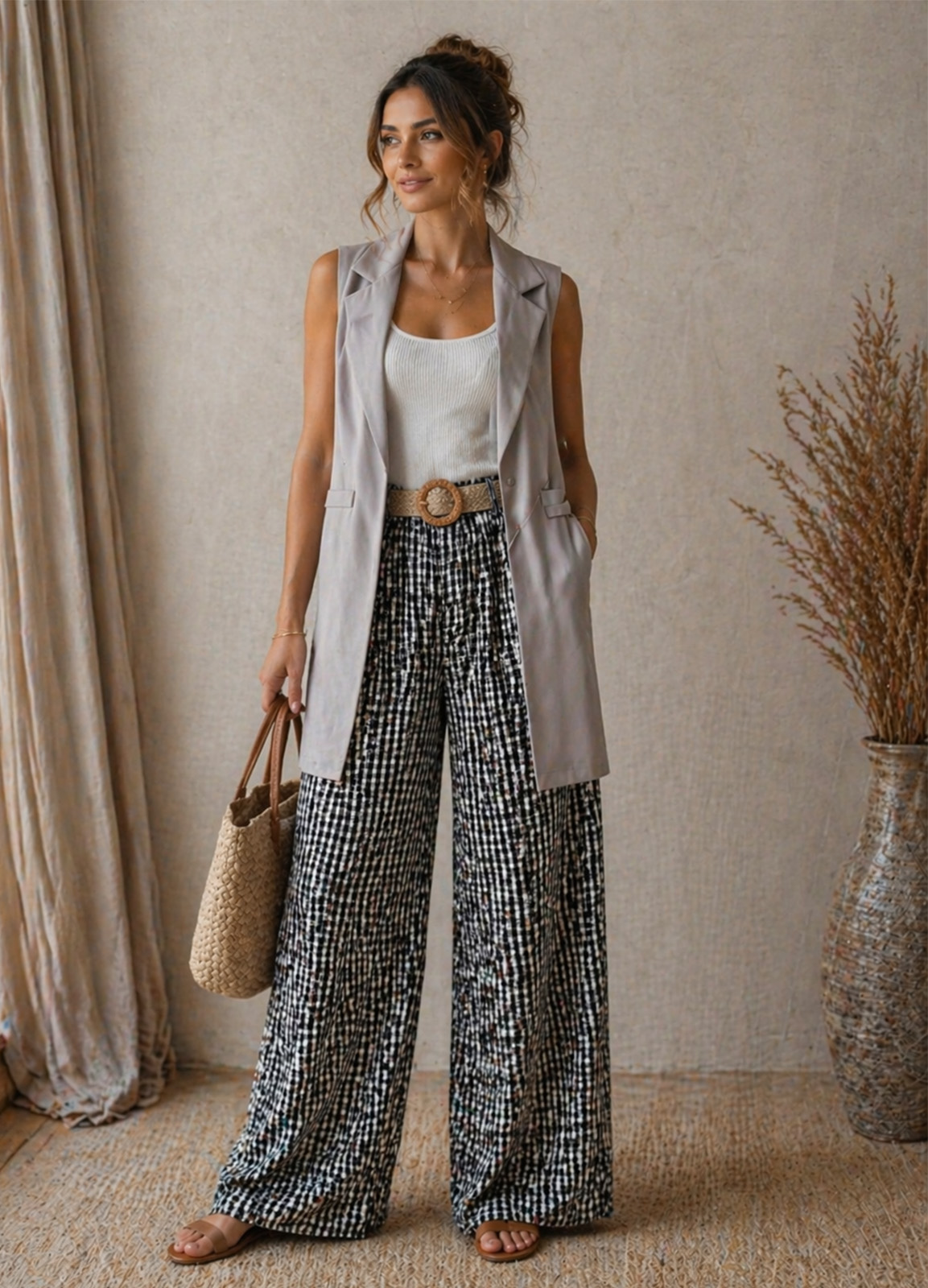 Αμάνικο Γιλέκο με Πέτο – Gray