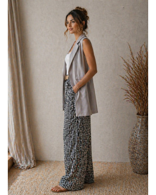 Αμάνικο Γιλέκο με Πέτο – Gray