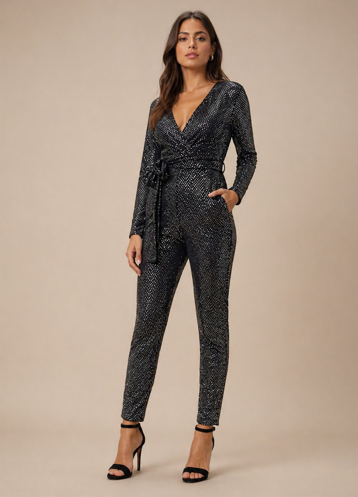 Ολόσωμη Φόρμα Παγιέτα Silver