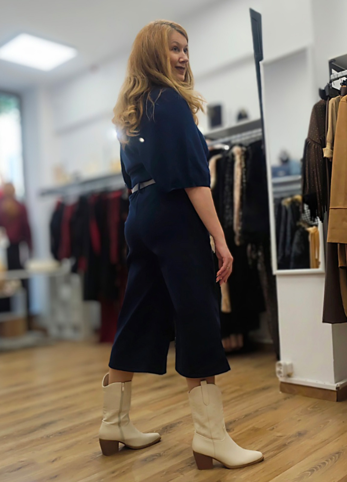 Παντελόνι Zip & Ζώνη Blue