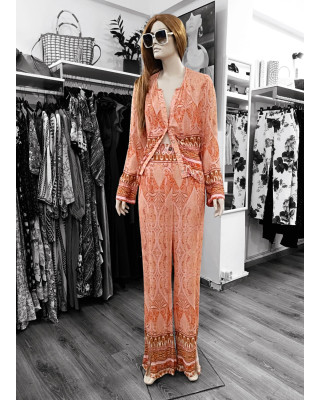 Boho Set: Παντελόνι & Πουκάμισο με Κουμπιά