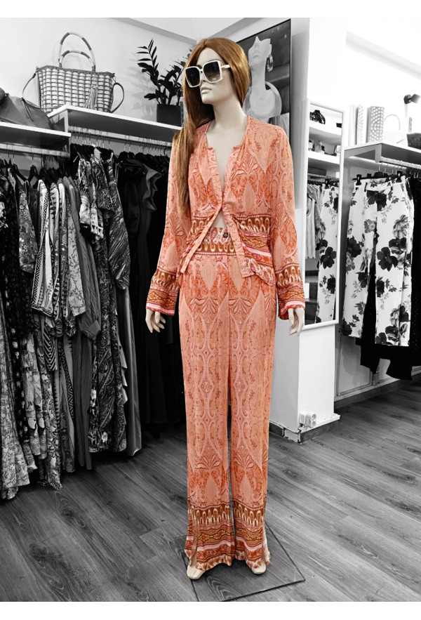 Boho Set: Παντελόνι & Πουκάμισο με Κουμπιά