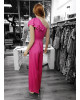 Ολόσωμη Φόρμα Fuchsia με Βολάν