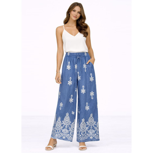 Παντελόνα με Print – Μπλε 