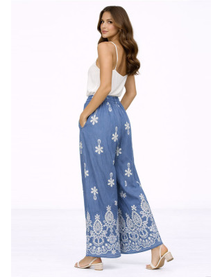 Παντελόνα με Print – Μπλε 