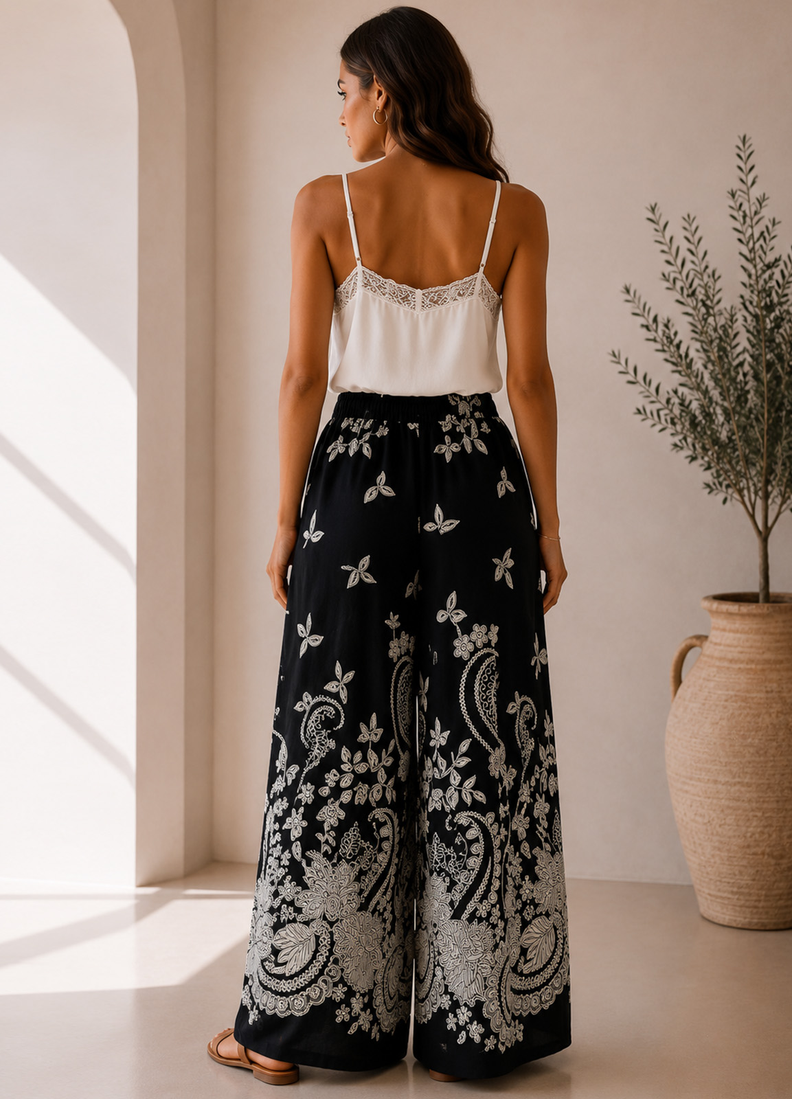 Παντελόνα με Print – Black