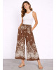 Παντελόνα με Print – Καφέ
