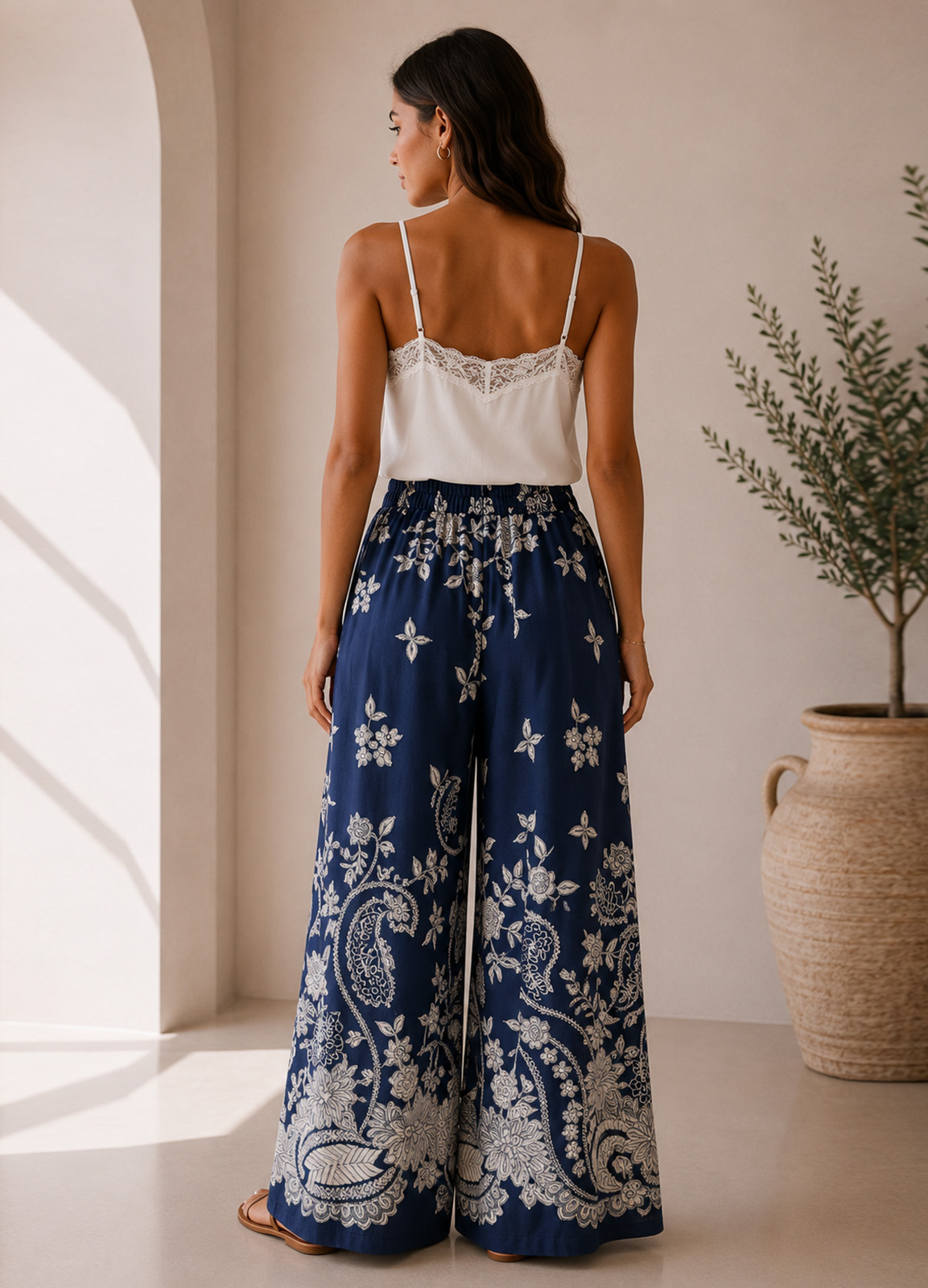 Παντελόνα με Print – Blue