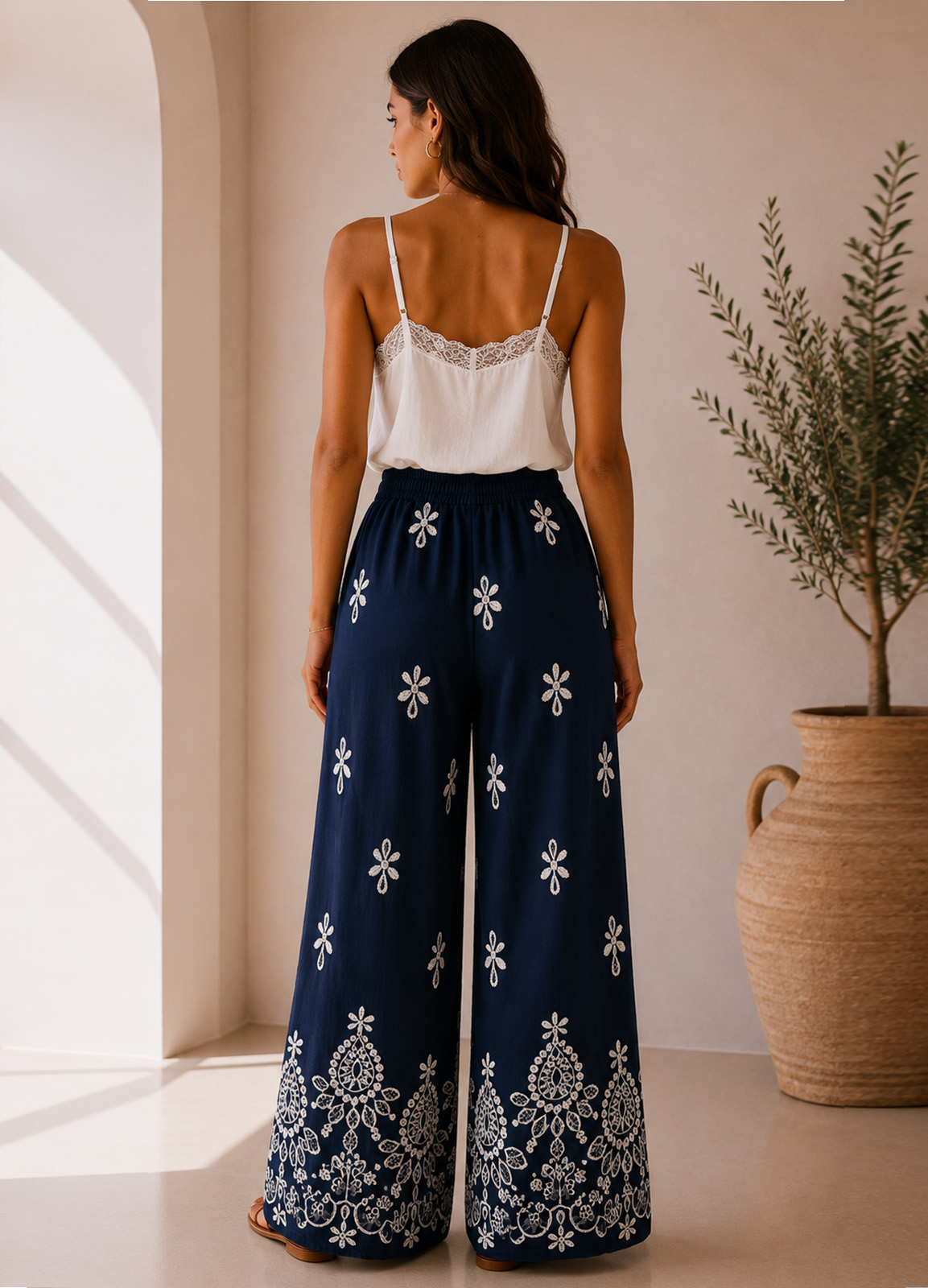 Παντελόνα με Print – Blue