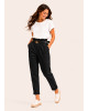 Παντελόνι Ψηλόμεσο με Ζώνη – Black