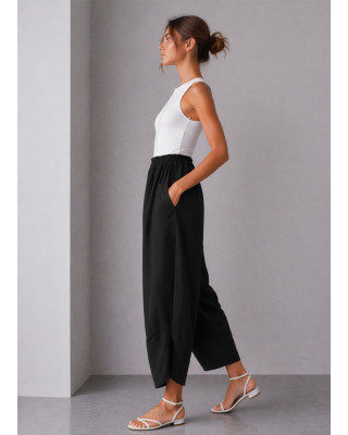Barrel Παντελόνι με Τσέπες Black