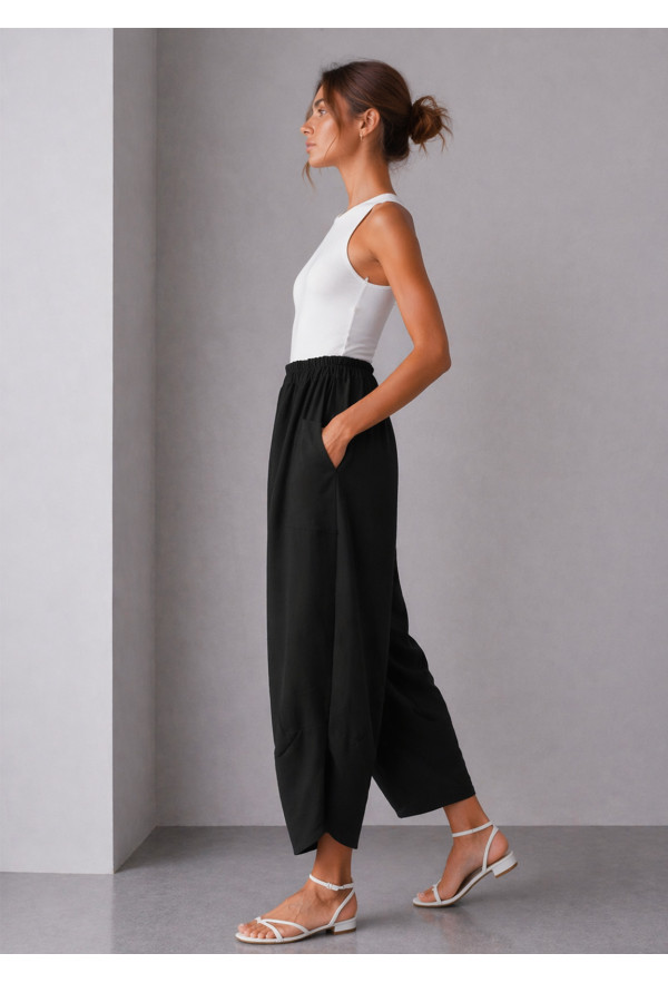 Barrel Παντελόνι με Τσέπες Black
