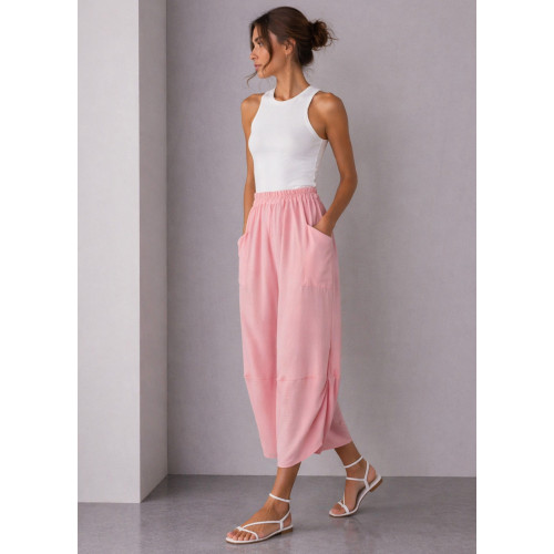 Barrel Παντελόνι με Τσέπες Pink