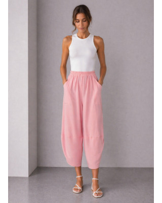 Barrel Παντελόνι με Τσέπες Pink