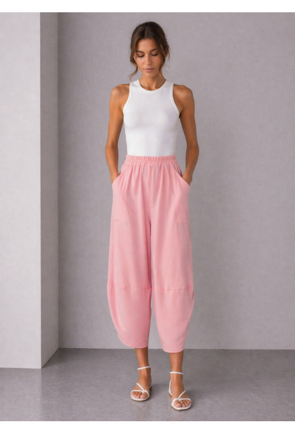 Barrel Παντελόνι με Τσέπες Pink